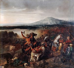 Roger I af Sicilien i slaget ved Cerami i 1061