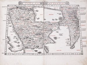 Det sjette kort over Asien af Ptolemy