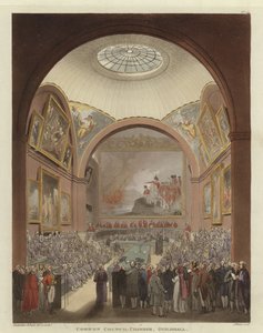 Fælles Rådssalen af Pugin and Rowlandson