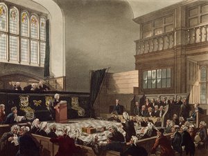 Court of Exchequer, Westminster Hall, fra 