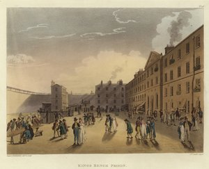 Kings Bench Prison af Pugin and Rowlandson