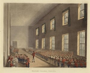 Militærhøjskolen af Pugin and Rowlandson