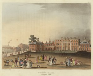 Dronningens Palads af Pugin and Rowlandson