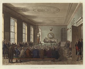 Landbrugsforeningen af Pugin and Rowlandson