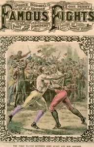 Det første slag mellem John Gully og Bob Gregson, 1807 slutningen af det 19. eller begyndelsen af det 20. århundrede.