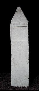 Votiv stela med en caduceus, fra Karthago, 3.-2. århundrede f.Kr. (kalksten) af Punic Punic
