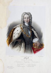 Portræt af zaren Peter II af Rusland 1715-1730