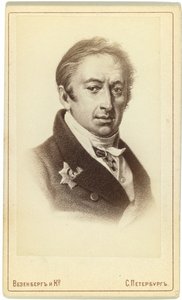 Portræt af forfatteren og historikeren Nikolay M. Karamzin 1766-1826 af Pyotr Fyodorovich Borel