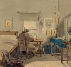 På arbejde. I Pavel Nashchokin House, 1824