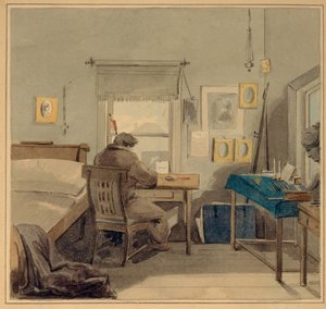 På arbejde. I Pavel Nashchokin House, 1824