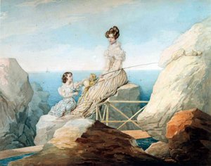 Kejserinde Alexandra Fyodorovna med datteren storhertuginde Maria Nikolaievna af Rusland, 1820