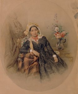 Portræt af baronesse Iuliania Ivanovna Klodt von Juergensburg, 1845 af Pyotr Fyodorovich Sokolov