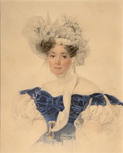 Portræt af grevinde Varvara Sergeyevna Golitsyna 1794-1875, født Rumyantseva-Kagulska, midten af ​​1830
