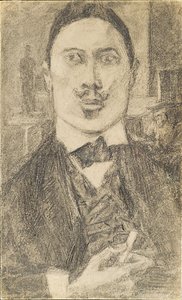 Portræt af maleren Nikolay Sapunov 1880-1912, 1912