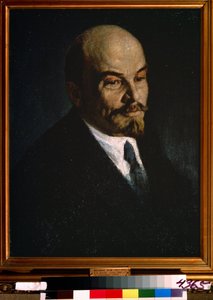 Portræt af Vladimir Lenin af Pyotr Ivanovich Kelin