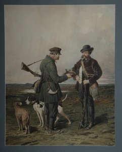 Jægere, 1864 af Pyotr Petrovich Sokolov