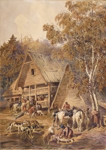 Jægerne, 1863 af Pyotr Petrovich Sokolov