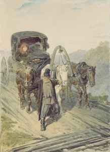 Trojka, 1866 af Pyotr Petrovich Sokolov