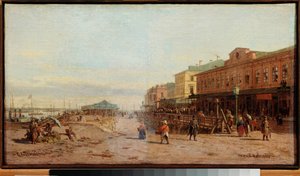 Nijni Novgorod (Nizhny Novgorod) - Maleri af Pyotr Petrovich Vereshchagin (Piotr Verechchaguine) (1836-1886), olie på lærred, russisk kunst 1800-tallet - Statens kunstmuseum, Nijni Novgorod (Rusland)