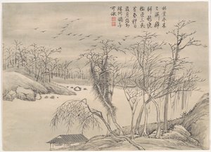 Vinterlandskaber og blomster. af Qian Weicheng