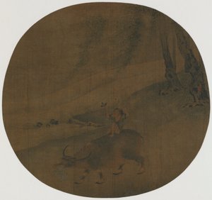 Dreng på en vandbøffel, Ming-dynastiet, 16.-17. århundrede. af Qin Shunyou
