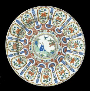 Et stort verte Imari-fad, Kangxi-perioden, 1662-1722 (porcelæn)