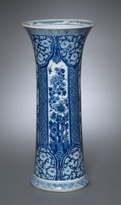 Vase med betræk, 1662-1722 af Qing Dynasty Chinese School