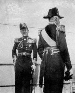 Commodore Keppel med hertugen af Connaught, 1908 af Queen Alexandra