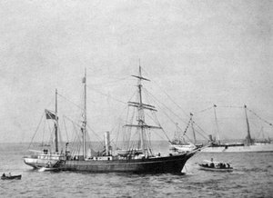 Ernest Shackletons skib HMS Nimrod, 1907 1908.