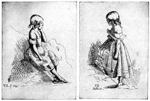 To raderinger af dronning Victoria, 1840.