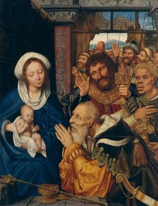 Magiernes tilbedelse, 1526. af Quentin Metsys I