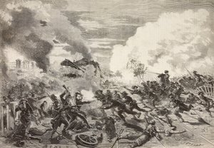 Ankomst af General Fantis division, Battle of Magenta, 4. juni af Quinto Cenni