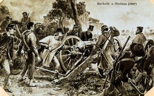Garibaldi ved Mentana af Quinto Cenni