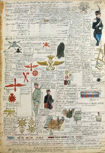 Uniformer, emblemer og sadler fra Kongeriget Italien, farveplade af Quinto Cenni af Quinto Cenni