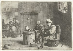 Violinspiller i en bar