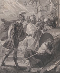 Mødet mellem Diogenes af Sinope og Alexander den Store, 1784. af Quirin Mark