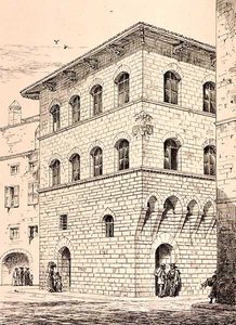 14th Century House, Firenze, Italien, fra 