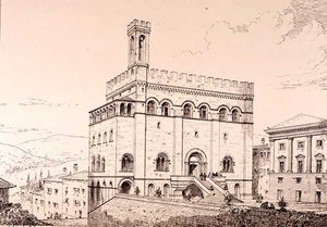 Palazzo del Comune, Gubbio, Italien, fra 