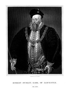 Robert Dudley, 1. jarl af Leicester, favorit hos dronning Elizabeth I af England, 1823.
