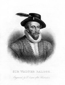 Sir Walter Raleigh, forfatter, digter, hofmand og opdagelsesrejsende, 1800-tallet