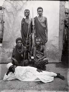 Maasai-krigere (gelatine-sølvtryk) af R. V. Pereira