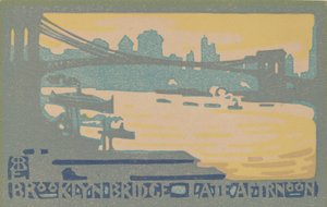 Brooklyn Bridge sent på eftermiddagen, 1916. af Rachael Robinson Elmer