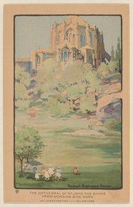St. John the Divine-katedralen fra Morningside Park af Rachael Robinson Elmer