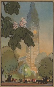 Metropolitan Tower på en sommeraften, 1914.