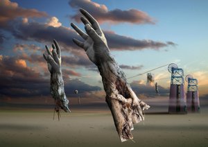 Surrealistiske ørkenhænder af Radoslav Penchev