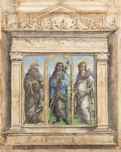Saint Roch mellem Saints Anthony Abbed og Catherine of Alexandria