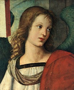 Hoved af en engel, ca. 1500 af Raffaello Sanzio Raphael