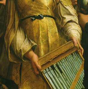 St. Cecilia omgivet af St. Paul, St. John the Evangelist, St. Augustine og Mary Magdalene, ca. 1513 (detalje af 182507) af Raffaello Sanzio Raphael