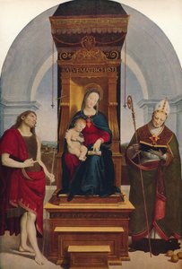 Madonna Degli Ansidei, 1505, c1915 af Raffaello Sanzio Raphael