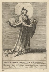 Sankt Maria Magdalena af Raffaello Schiaminossi, after Lucas van Leyden